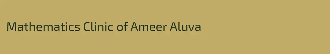 Mathematics Clinic of Ameer Aluva
